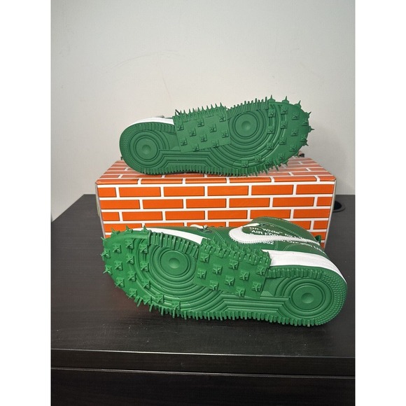 Nike Air Force 1 Mid x Off-White Shoes Pine Green DR0500-300 Men's Sizes 10.5! - Picture 5 of 8